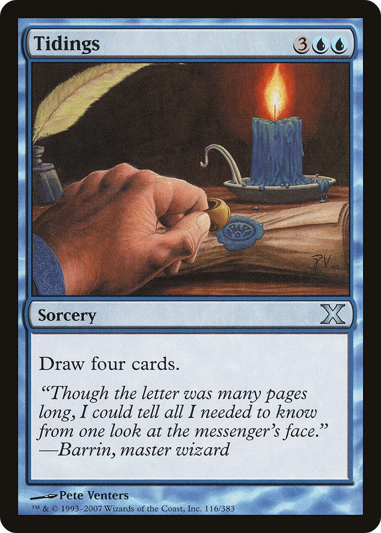 Tidings (10E-116) - Tenth Edition Foil