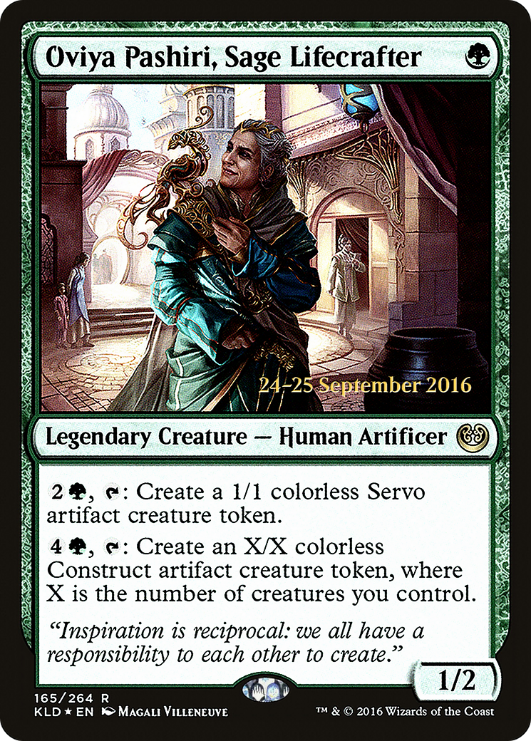 Oviya Pashiri, Sage Lifecrafter (PRE-165) - Kaladesh Promos Foil