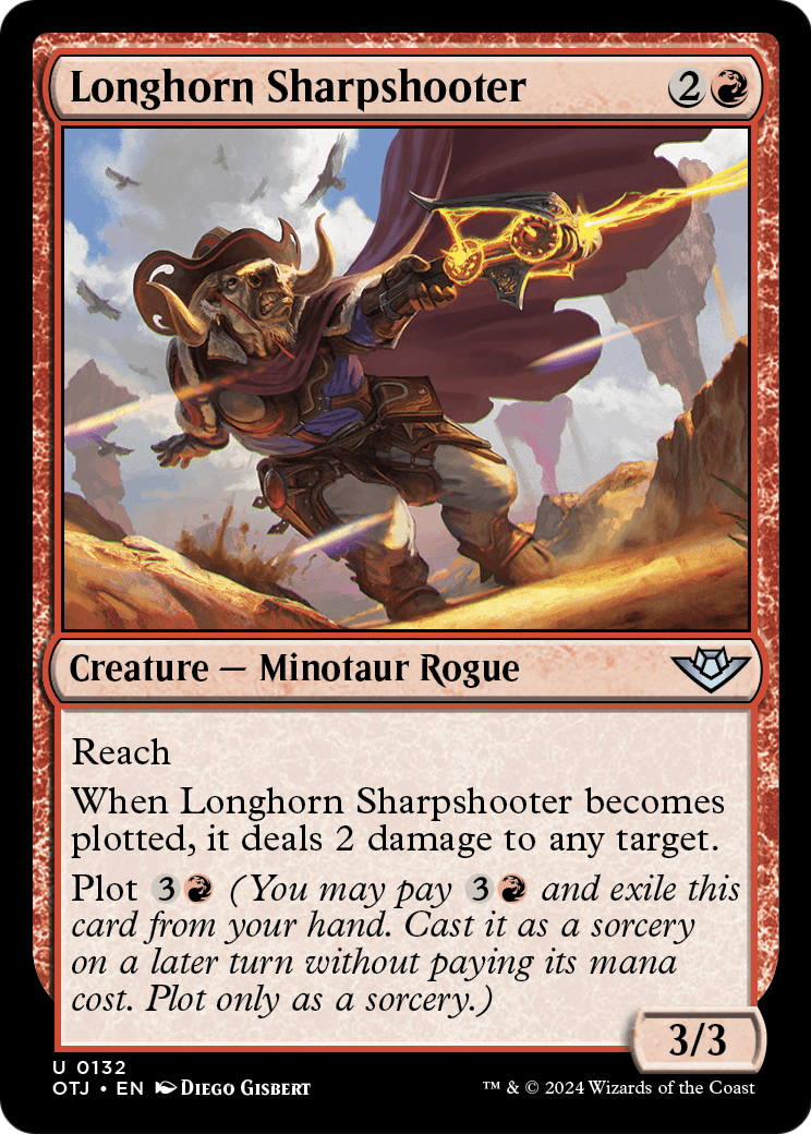 Longhorn Sharpshooter (OTJ-132) - Outlaws of Thunder Junction Foil