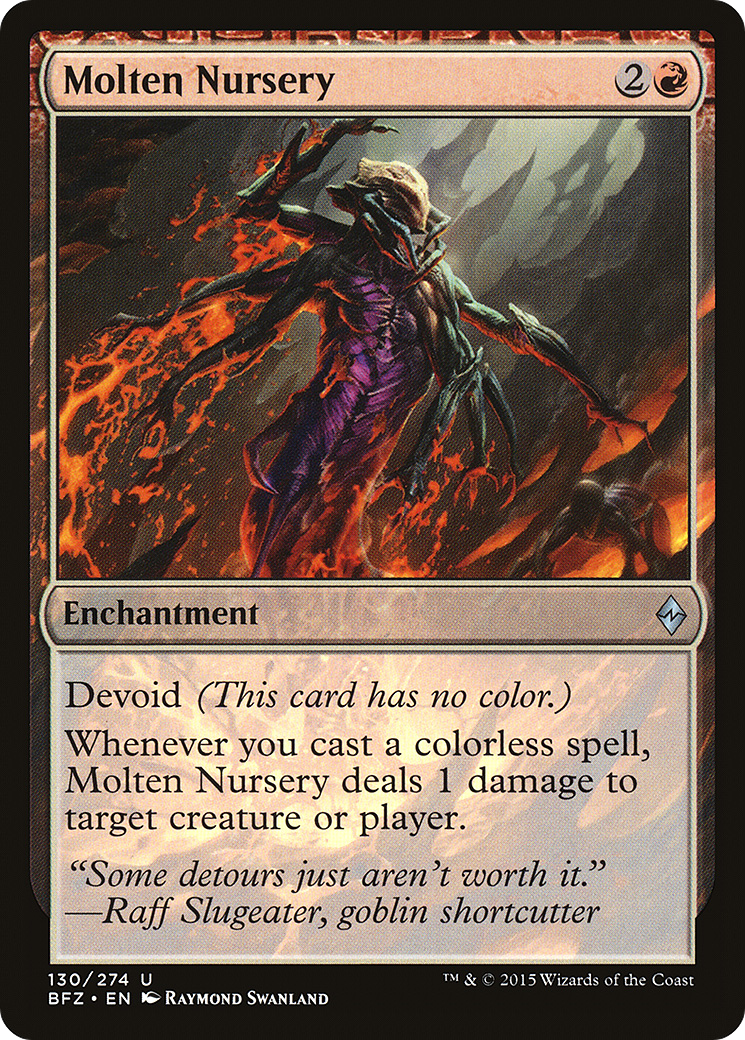 Molten Nursery (BFZ-130) - Battle for Zendikar: (devoid) Foil