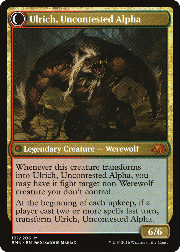 Ulrich of the Krallenhorde (EMN-191) - Eldritch Moon: (Double Faced Transform)