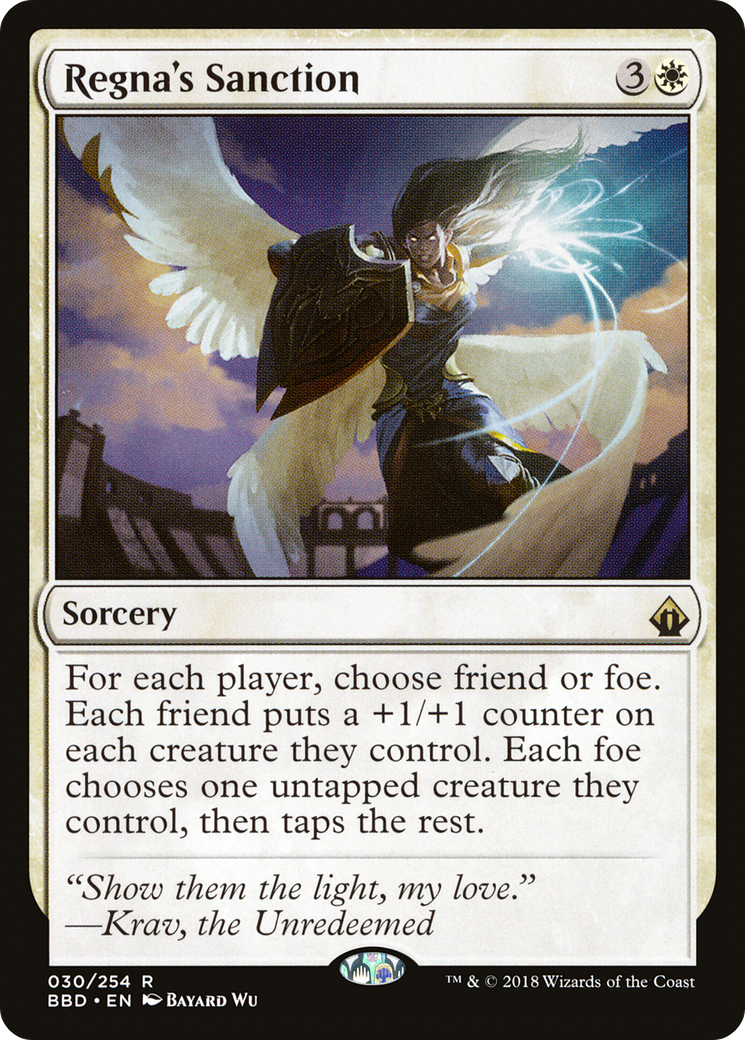 Regna's Sanction (BBD-030) - Battlebond Foil