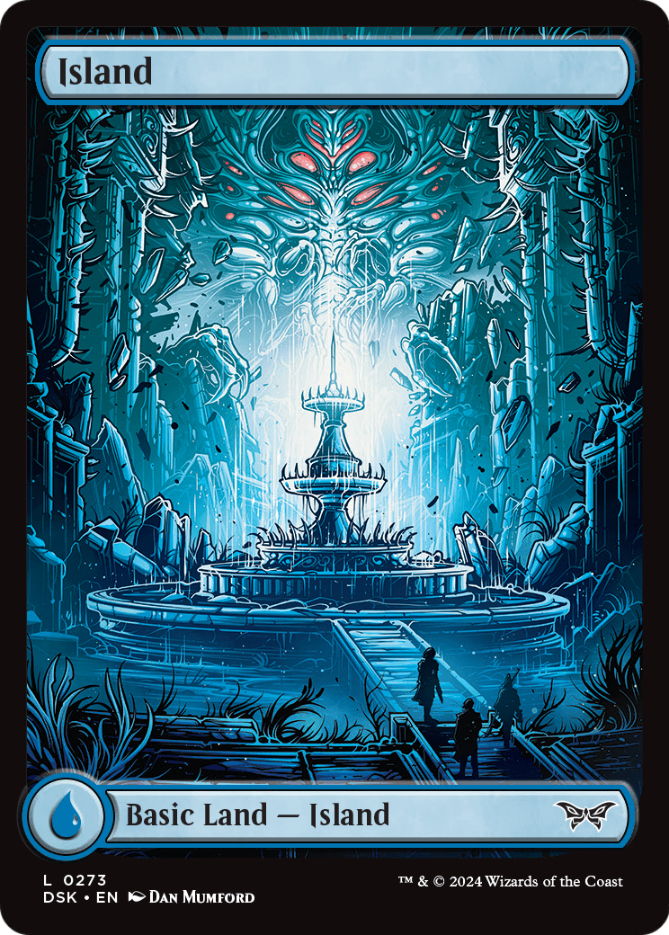 Island (273) - Full Art (DSK-273) - Duskmourn: House of Horror Foil