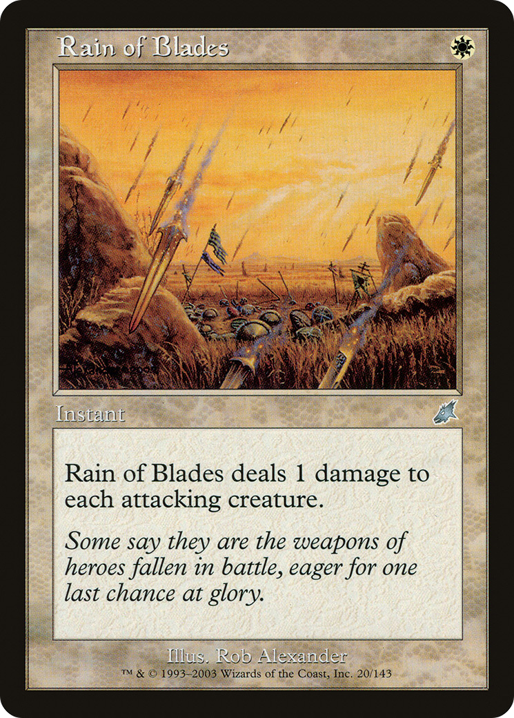 Rain of Blades (SCG-020) - Scourge Foil