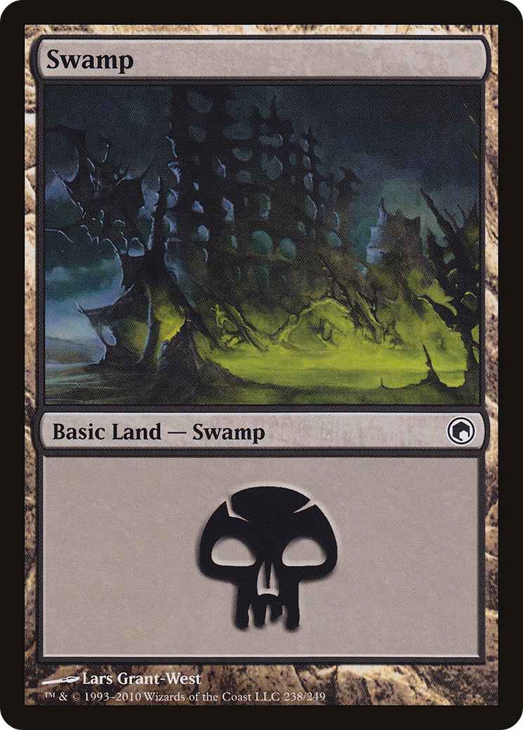 Swamp (238) (SOM-238) - Scars of Mirrodin Foil