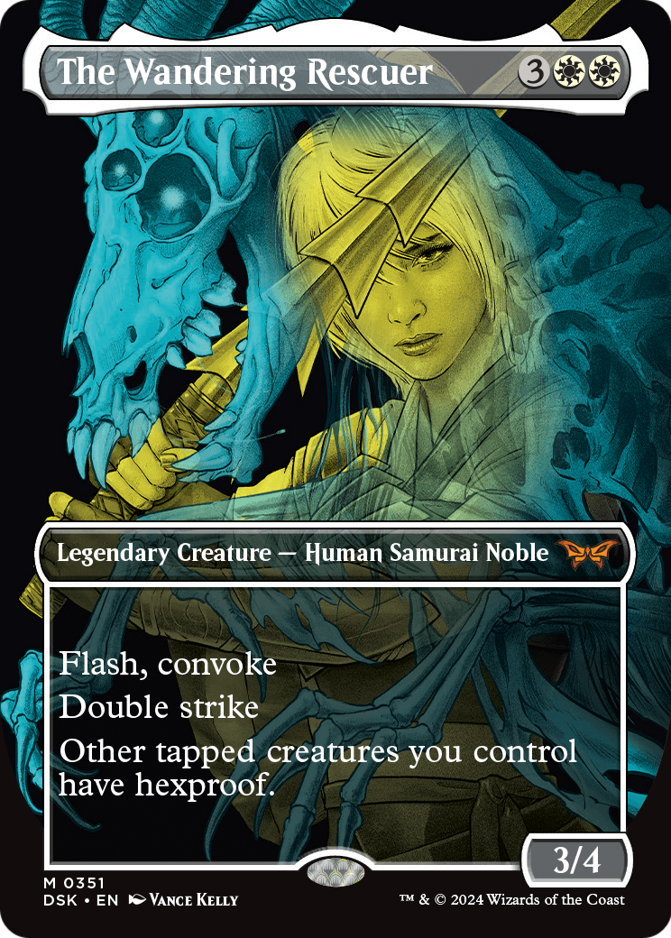 The Wandering Rescuer (Showcase) (DSK-351) - Duskmourn: House of Horror (Borderless) Foil