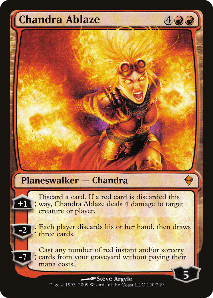 Chandra Ablaze (ZEN-120) - Zendikar Foil
