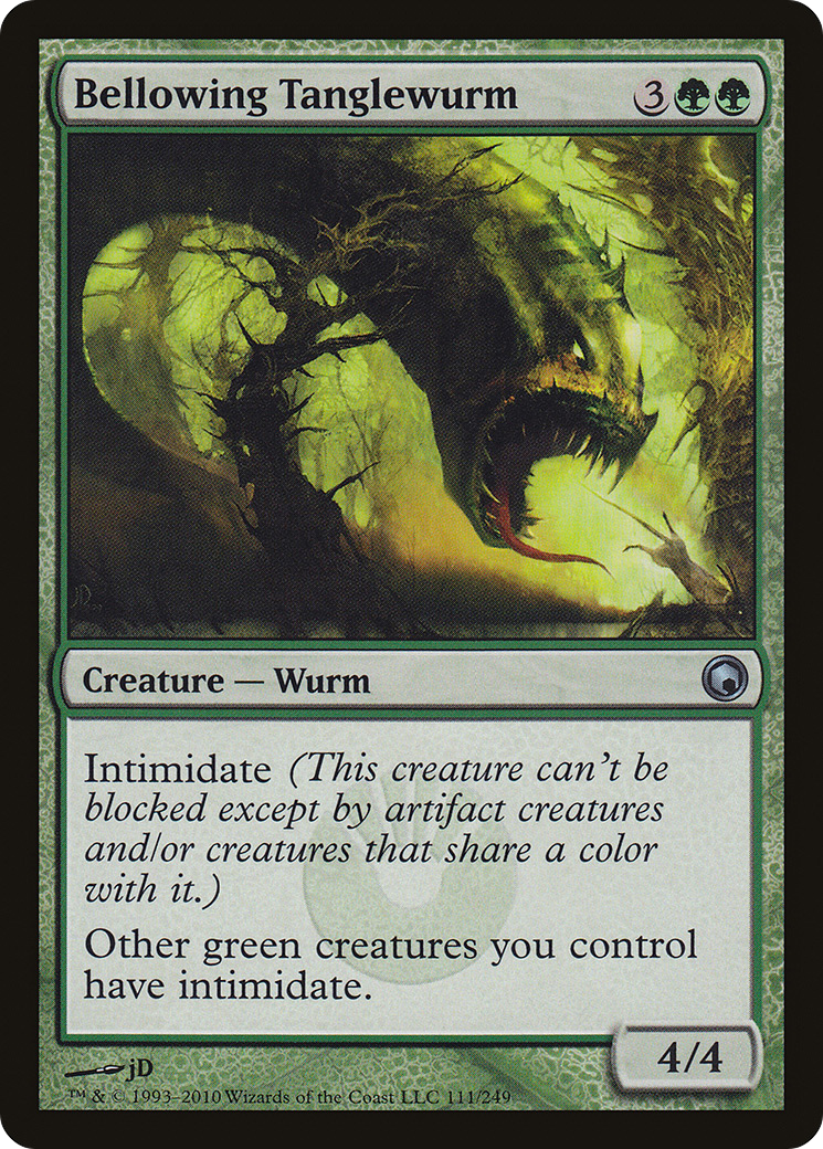Bellowing Tanglewurm (SOM-111) - Scars of Mirrodin Foil