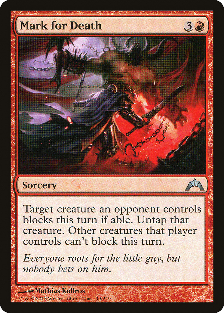 Mark for Death (GTC-099) - Gatecrash Foil