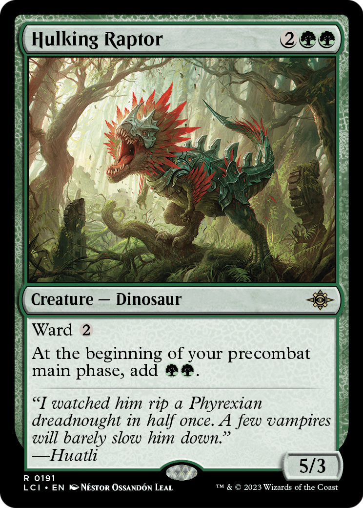 Hulking Raptor (LCI-191) - The Lost Caverns of Ixalan