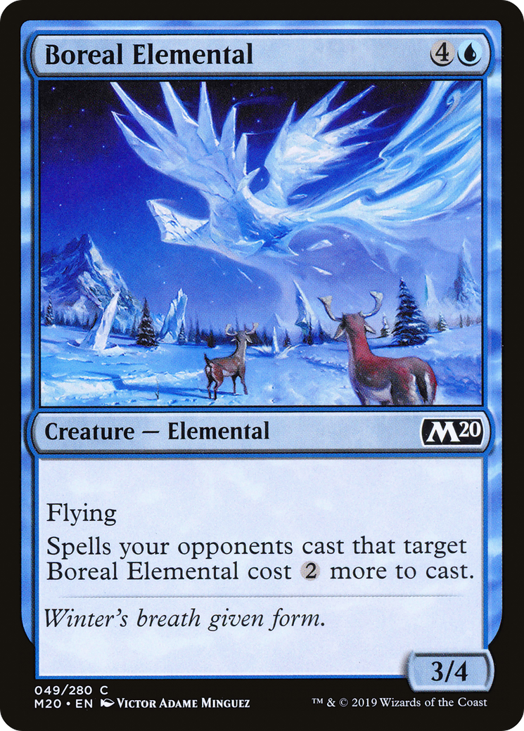 Boreal Elemental (M20-049) - Core Set 2020 Foil