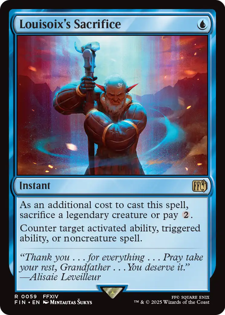 Louisoix's Sacrifice (FIN-059) - FINAL FANTASY Foil