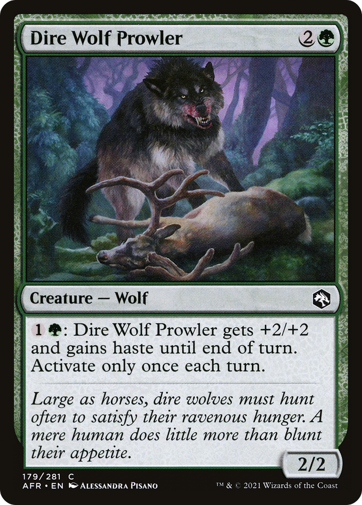 Dire Wolf Prowler (AFR-179) - Adventures in the Forgotten Realms