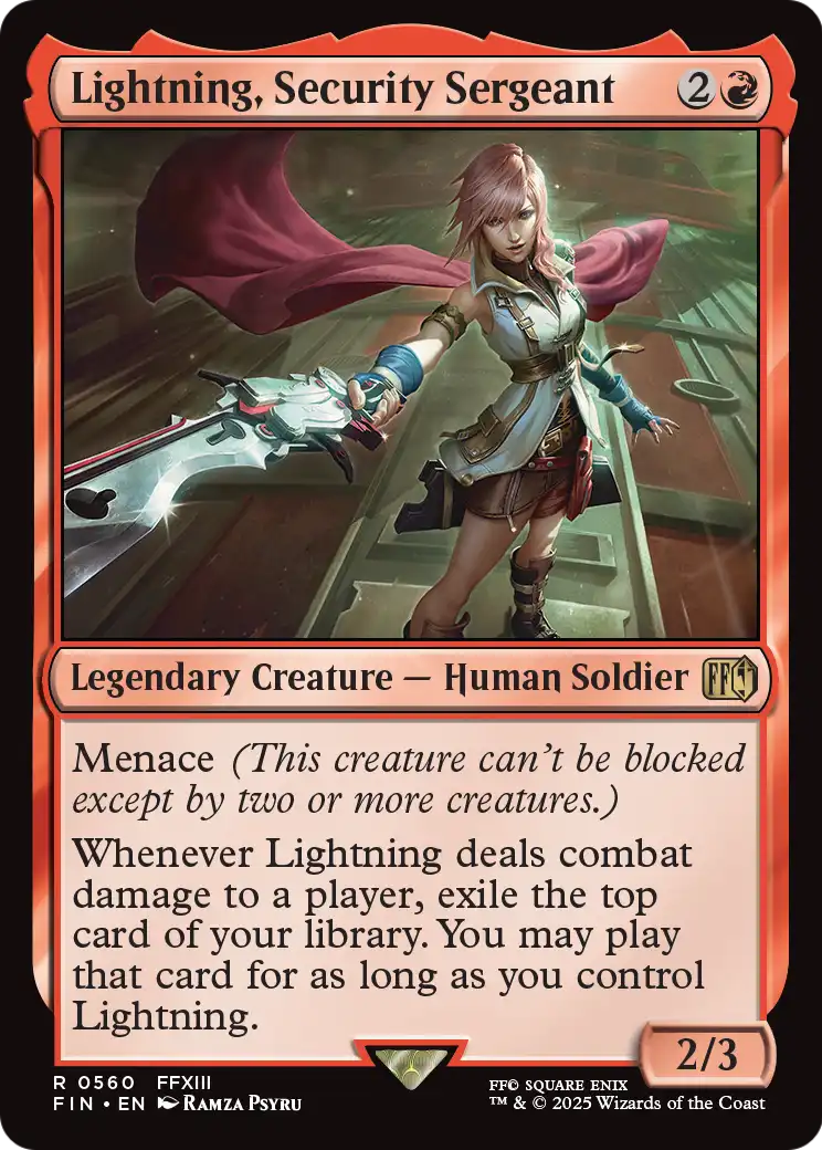 Lightning, Security Sergeant (FIN-560) - FINAL FANTASY