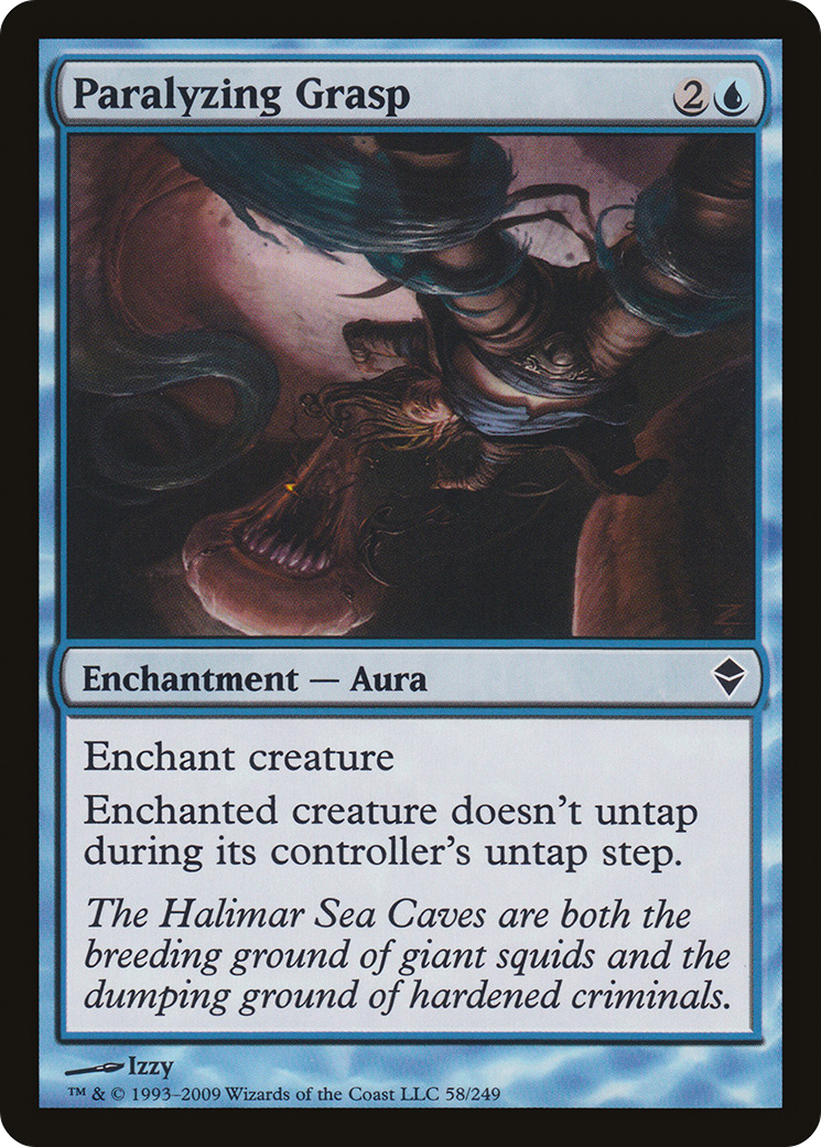 Paralyzing Grasp (ZEN-058) - Zendikar Foil