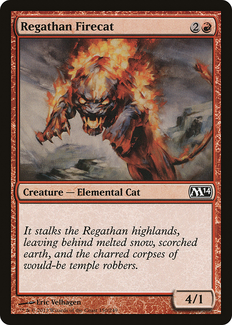 Regathan Firecat (M14-150) - Magic 2014 Foil