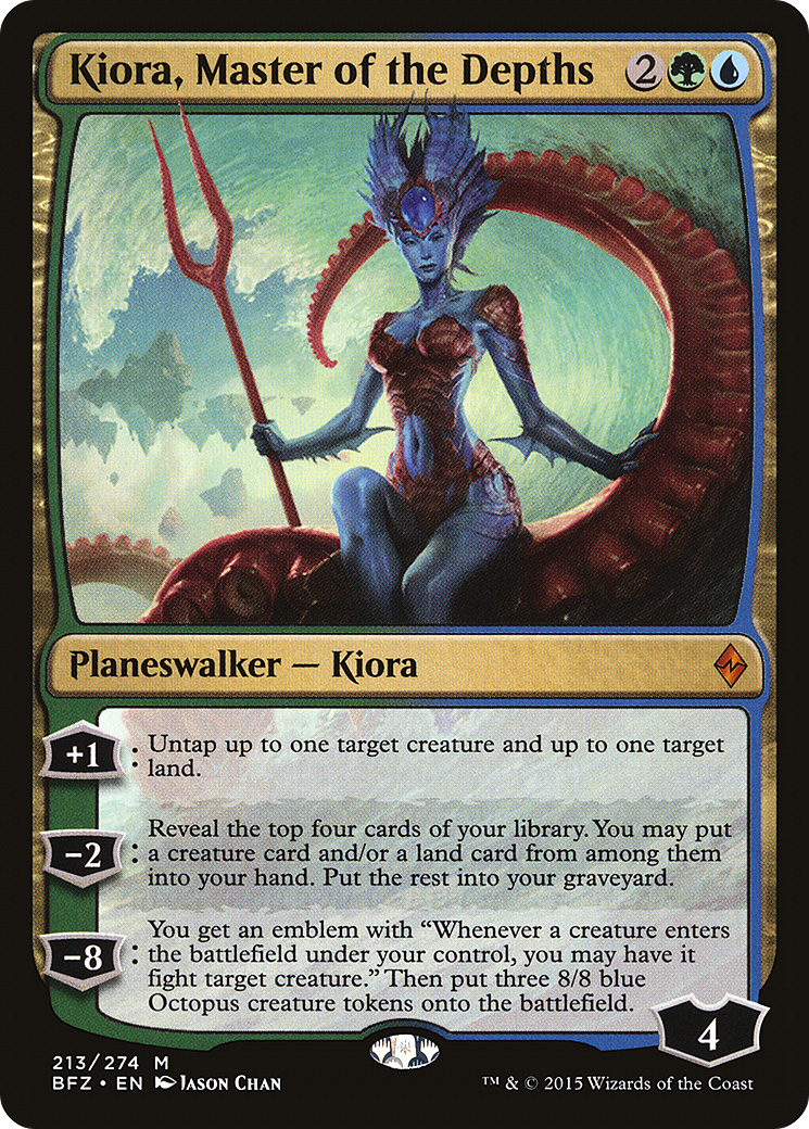 Kiora, Master of the Depths (BFZ-213) - Battle for Zendikar Foil