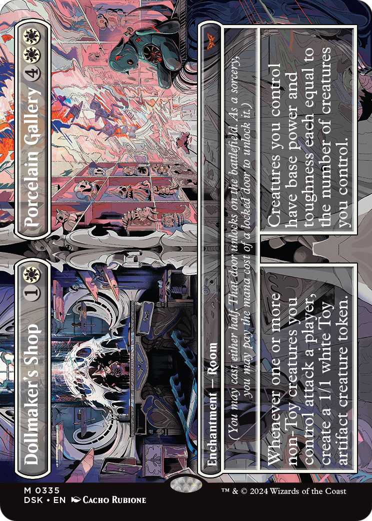 Dollmaker's Shop // Porcelain Gallery (Borderless) (DSK-335) - Duskmourn: House of Horror Foil