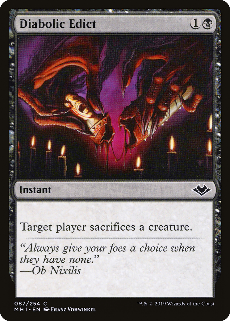 Diabolic Edict (MH1-087) - Modern Horizons