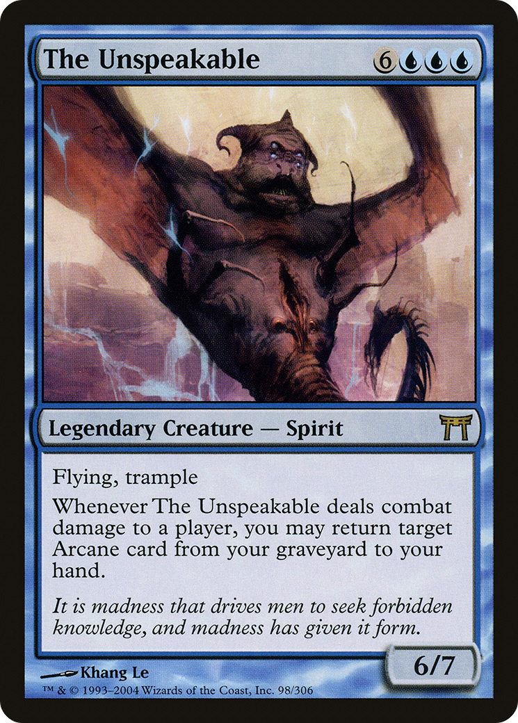 The Unspeakable (CHK-098) - Champions of Kamigawa