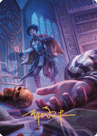 Deadly Complication Art Card (Gold-Stamped Signature) (ASMKM-033) - Art Series: Murders at Karlov Manor