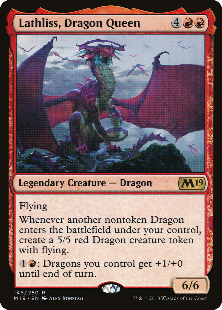 Lathliss, Dragon Queen (M19-149) - Core Set 2019