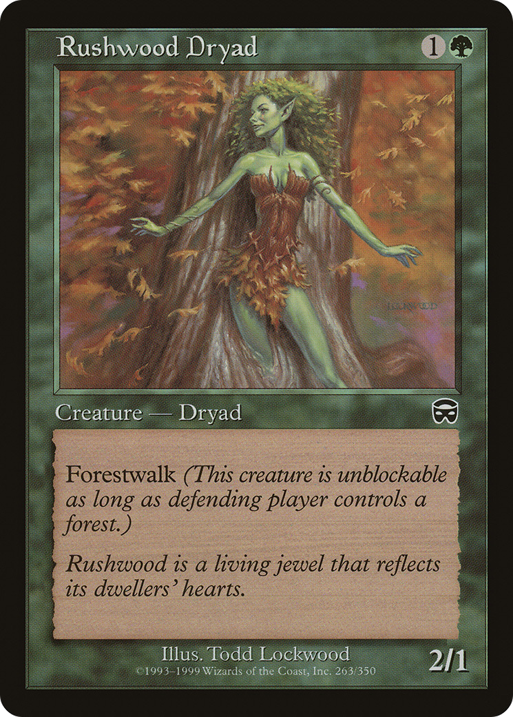 Rushwood Dryad (MMQ-263) - Mercadian Masques Foil