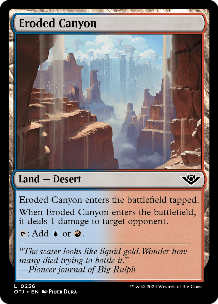 Eroded Canyon (OTJ-256) - Outlaws of Thunder Junction