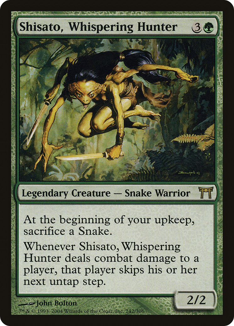 Shisato, Whispering Hunter (CHK-242) - Champions of Kamigawa Foil