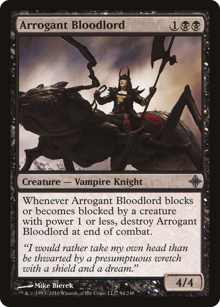 Arrogant Bloodlord (ROE-094) - Rise of the Eldrazi Foil