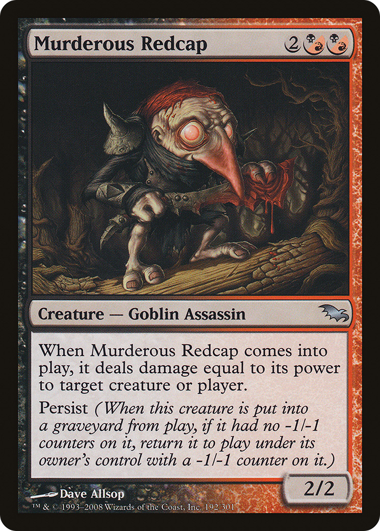 Murderous Redcap (SHM-192) - Shadowmoor