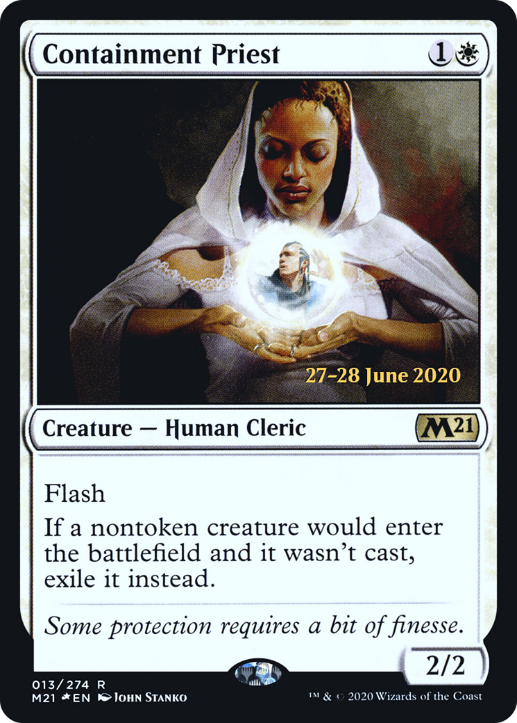 Containment Priest (PRE-013) - Core Set 2021 Promos Foil