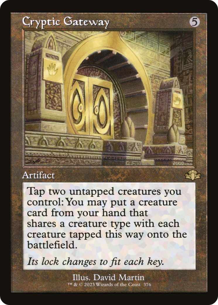 Cryptic Gateway (Retro Frame) (DMR-376) - Dominaria Remastered Foil