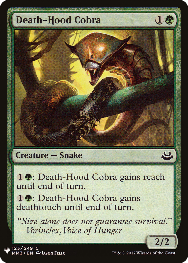 Death-Hood Cobra (LIST-123) - The List
