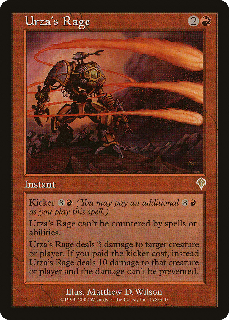 Urza's Rage (INV-178) - Invasion Foil