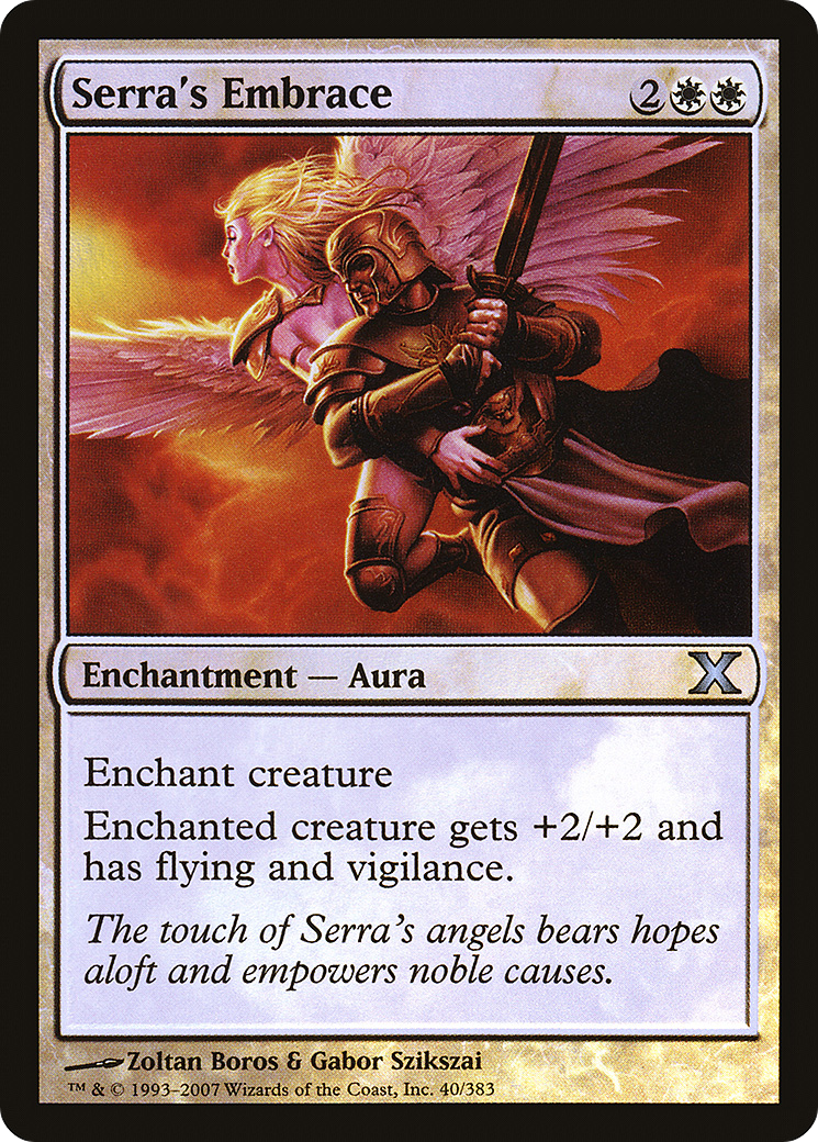 Serra's Embrace (10E-40★) - Tenth Edition Foil