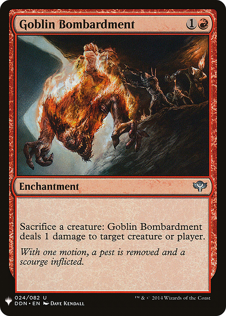 Goblin Bombardment (LIST-024) - The List