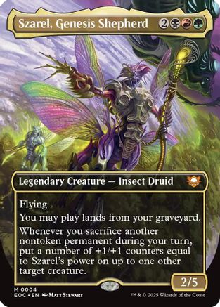 Szarel, Genesis Shepherd (Borderless) (EOC-004) - Commander: Edge of Eternities Foil