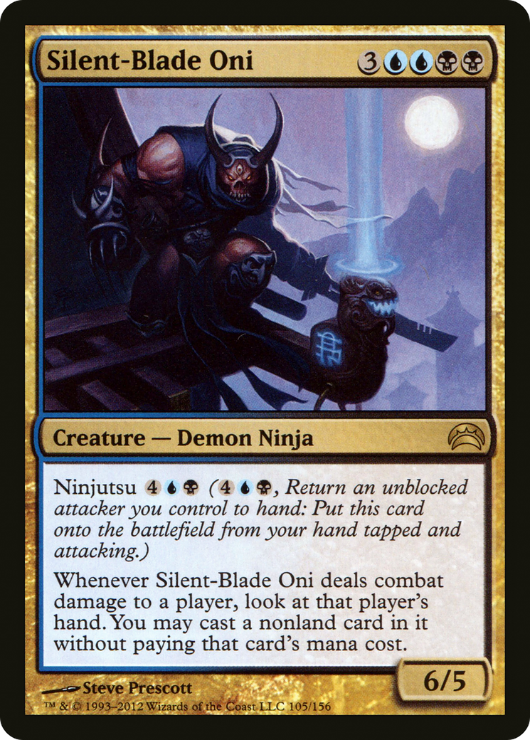 Silent-Blade Oni (PC2-105) - Planechase 2012 Foil
