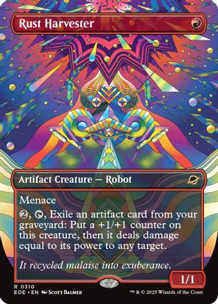 Rust Harvester (Borderless) (EOE-310) - Edge of Eternities Foil