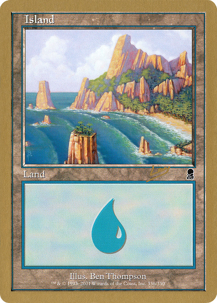 Island (336) - 2002 Raphael Levy (ODY) (WCD-) - World Championship Decks 2002