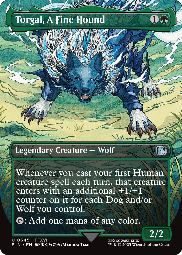 Torgal, A Fine Hound (Borderless) (FIN-345) - FINAL FANTASY Foil