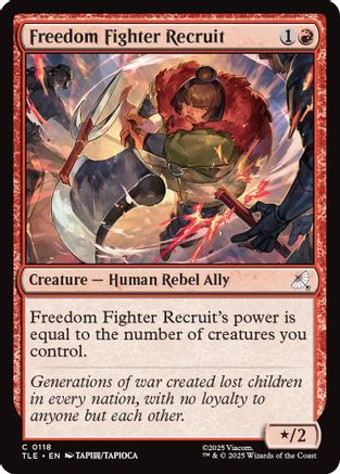 Freedom Fighter Recruit (TLE-118) - Avatar: The Last Airbender: Eternal-Legal