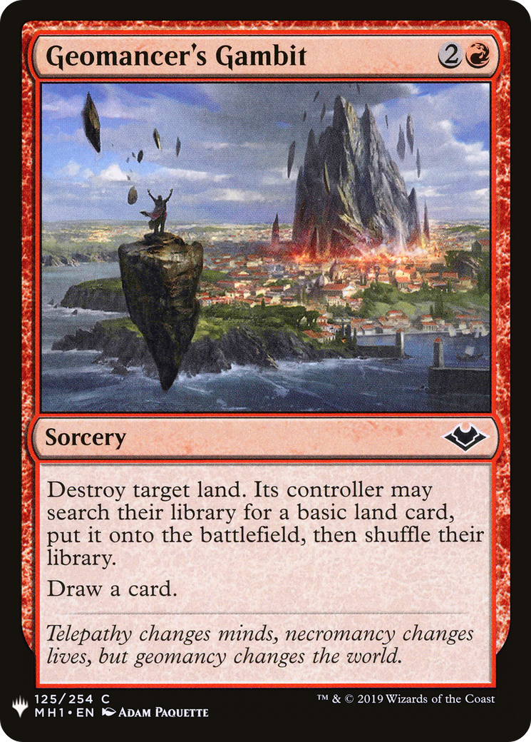 Geomancer's Gambit (LIST-125) - The List