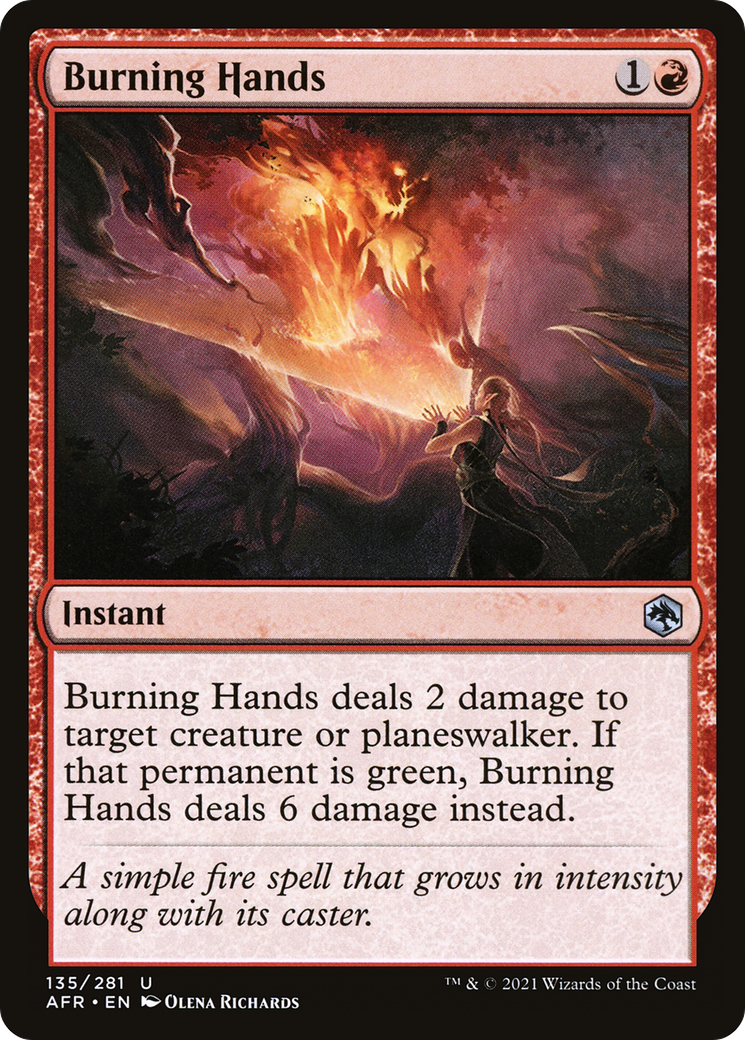 Burning Hands (AFR-135) - Adventures in the Forgotten Realms