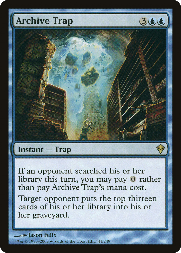 Archive Trap (ZEN-041) - Zendikar Foil