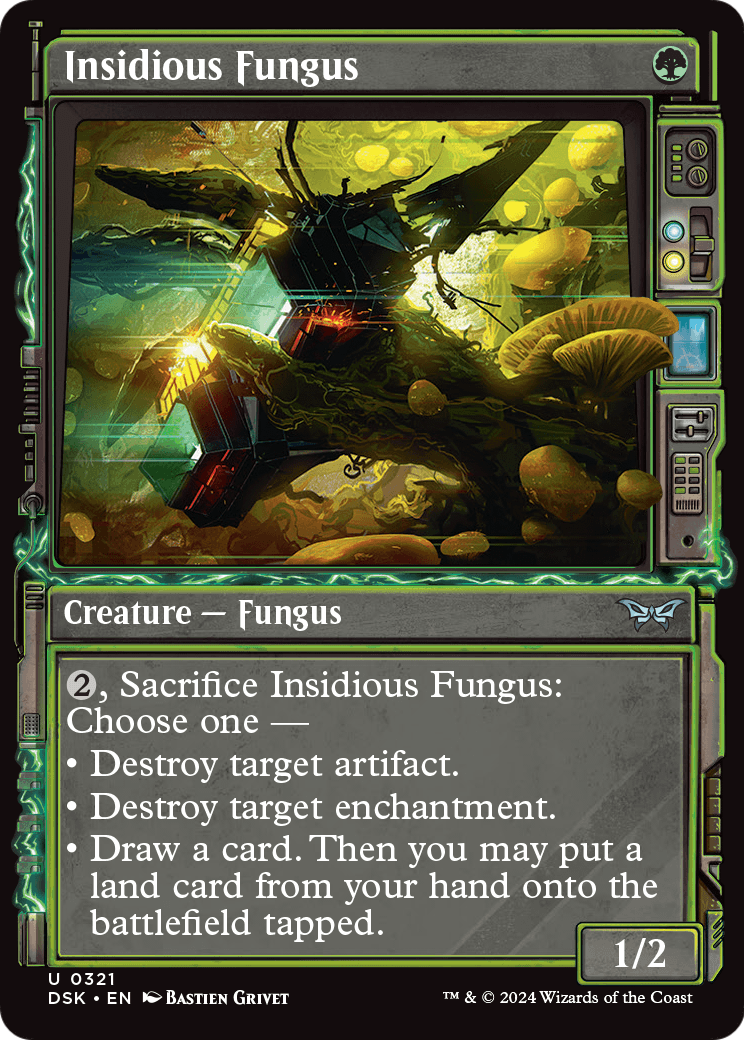 Insidious Fungus (Showcase) (DSK-321) - Duskmourn: House of Horror: (Showcase) Foil