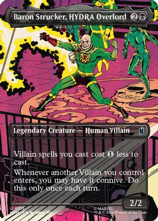 Baron Strucker, HYDRA Overlord (Borderless) (MSH-315) - Marvel Super Heroes Foil