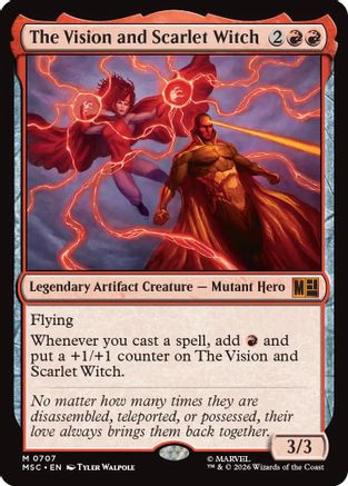 The Vision and Scarlet Witch (MSC-707) - Commander: Marvel Super Heroes Foil