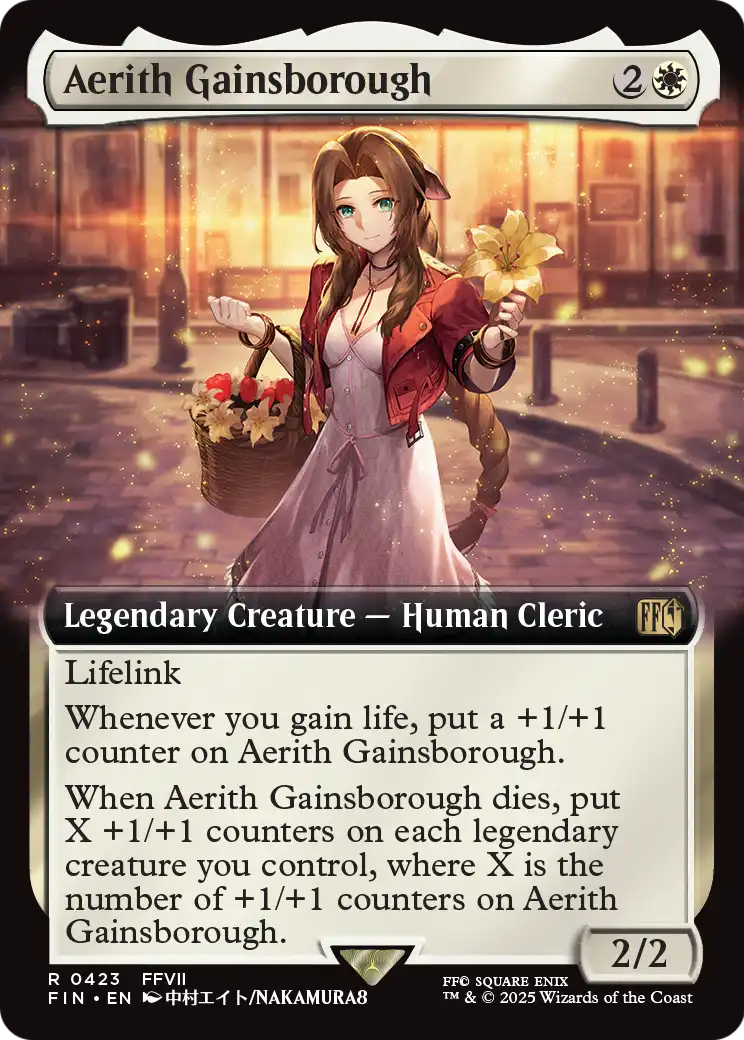 Aerith Gainsborough (Extended Art) (FIN-423) - FINAL FANTASY: (Extended Art) Foil